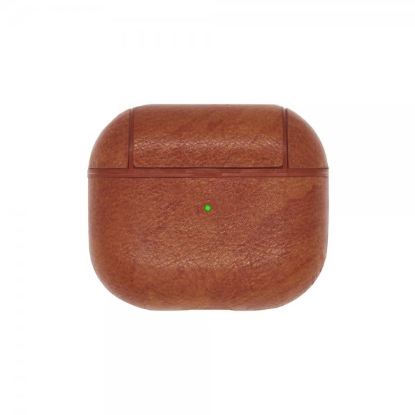 AirPods 3 Cover PU-læder Lysbrun