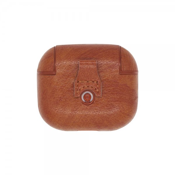 AirPods 3 Cover PU-læder Lysbrun