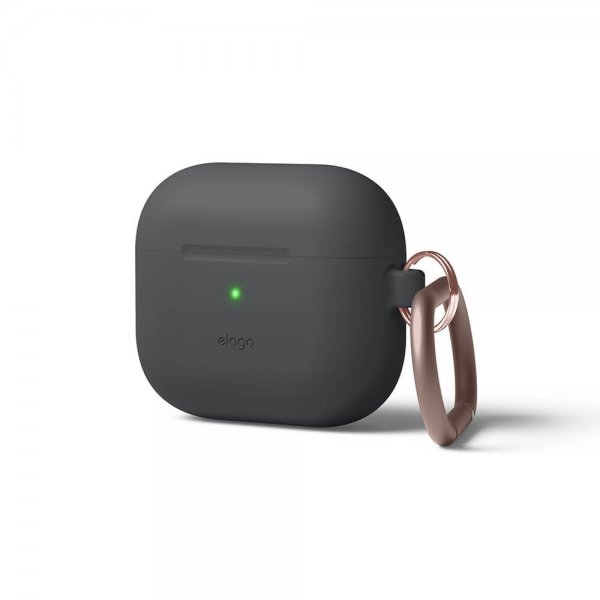 Elago AirPods 3 Skal Silikone Hang Case Mørkegrå