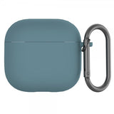 AirPods 4 Cover i Silikone med Karabinhage Grøn