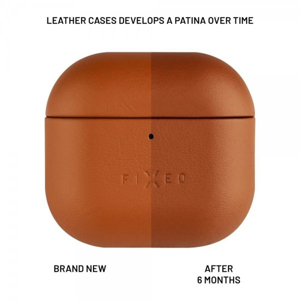 Fixed AirPods 4 Cover PodsLeather Brun