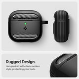 Spigen AirPods 4 Cover Rugged Armor Mat Sort