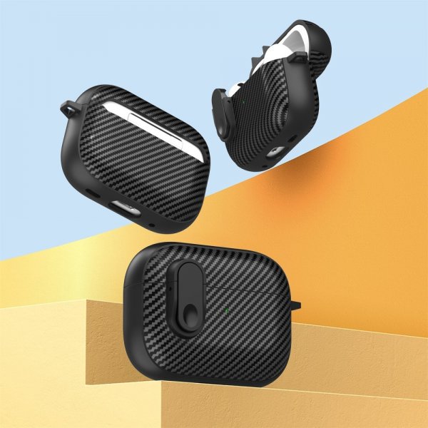 AirPods Pro 2 Cover Kulfibermønster Gul