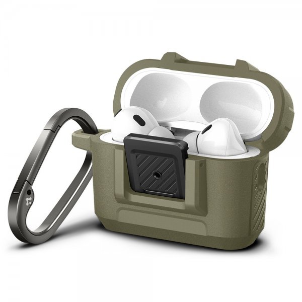 Spigen AirPods Pro 2 Cover Lock Fit Vintage Khaki