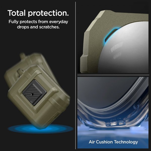 Spigen AirPods Pro 2 Cover Lock Fit Vintage Khaki
