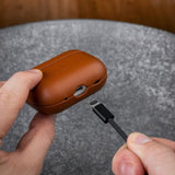 Fixed AirPods Pro 2 Cover PodsLeather MagSafe Brun