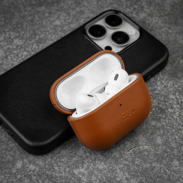 Fixed AirPods Pro 2 Cover PodsLeather MagSafe Brun