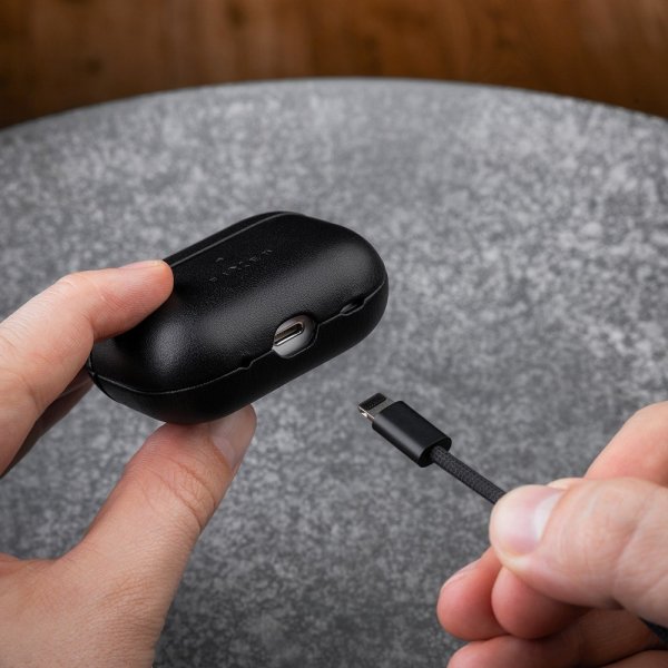 Fast AirPods Pro 2 Cover PodsLeather MagSafe Sort