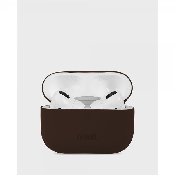 holdit AirPods Pro/AirPods Pro 2 Cover Silikone Chocolate