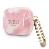 Guess AirPods Pro Cover Shiny Marble Rosa