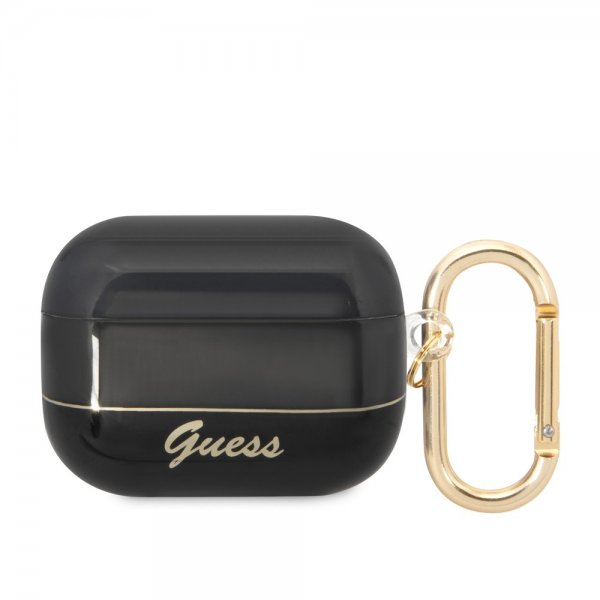 Guess AirPods Pro Cover Gennemsigtig Sort