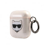 Karl Lagerfeld AirPods (1/2) Cover Choupette Glitter Guld