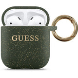 Guess AirPods (1/2) Cover Glitter Khaki
