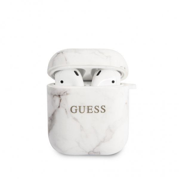 Guess AirPods (1/2) Cover Marmor Hvid