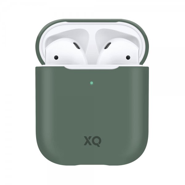 Xqisit AirPods (1/2) Cover Silikone Grøn
