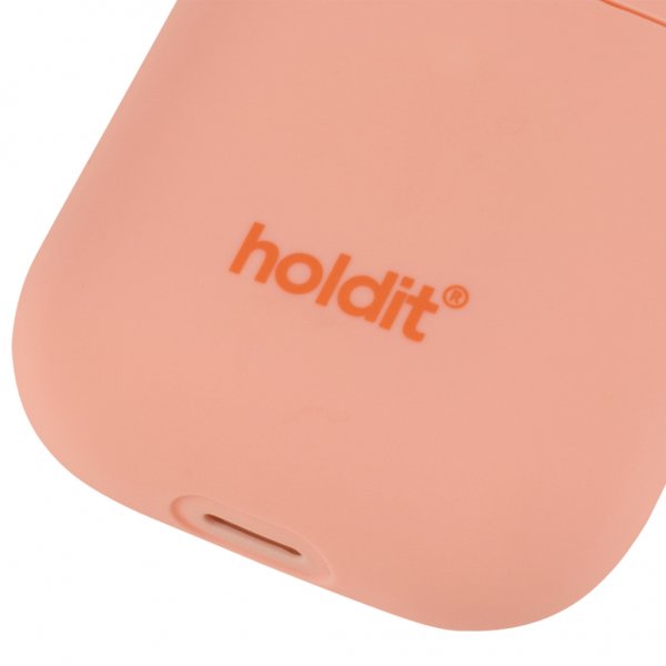 holdit AirPods (1/2) Cover Silikone Pink Peach