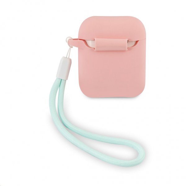 Guess AirPods (1/2) Cover Vintage Silicone Rosa