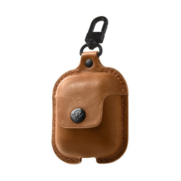 Twelve South AirSnap AirPods (1/2) Cover Ægte Læder Brun