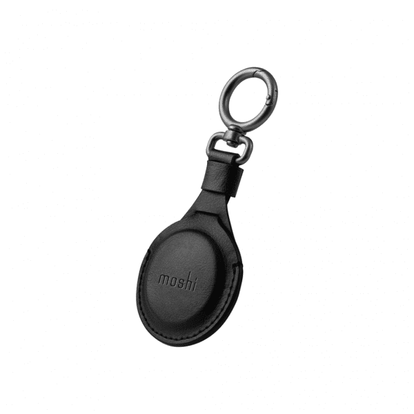 Moshi AirTag Holder PU-læder Sort