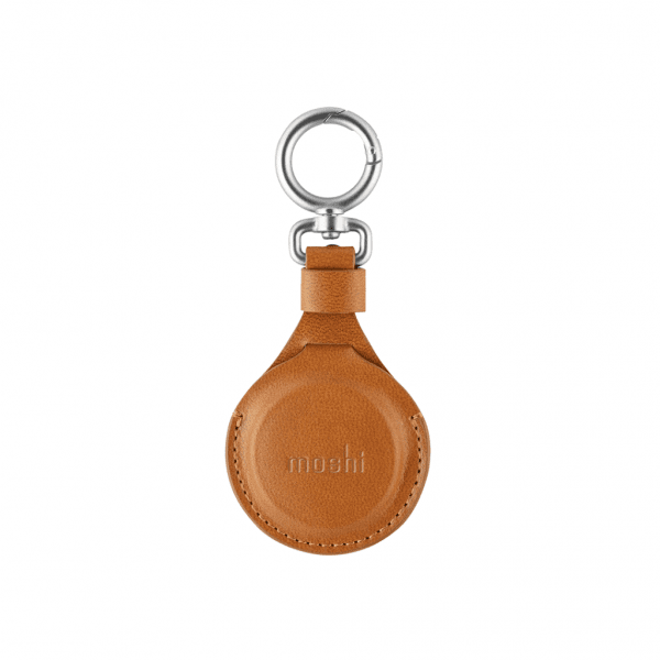 Moshi AirTag-holder PU-læder Brun