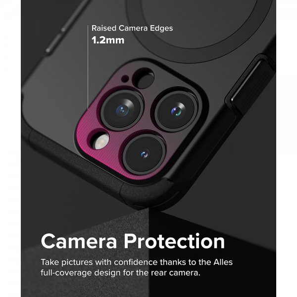 Ringke iPhone 15 Pro Cover Alle MagSafe Sort