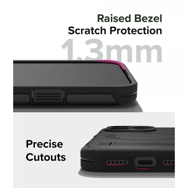 Ringke iPhone 15 Pro Cover Alle MagSafe Sort