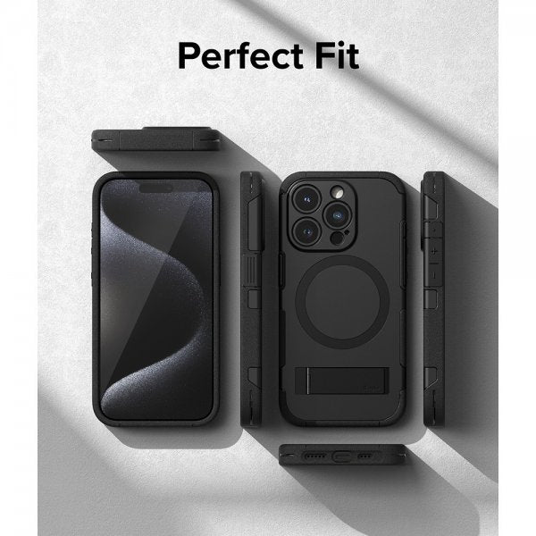 Ringke iPhone 15 Pro Cover Alle MagSafe Sort