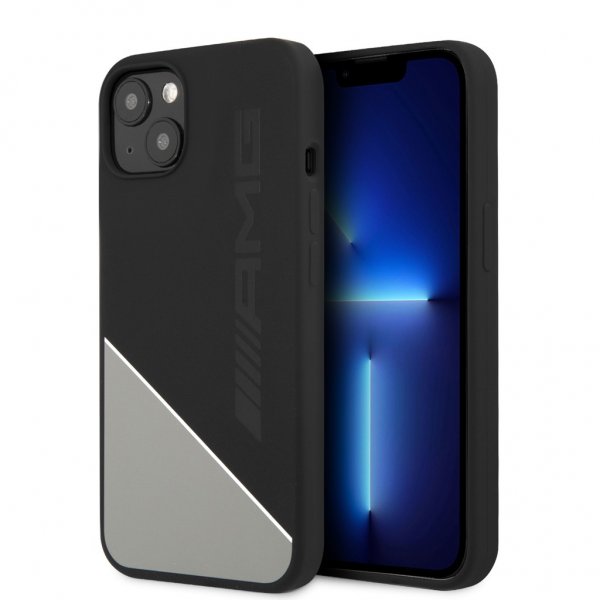 AMG iPhone 13 Cover Liquid Silikone Two Tone Grå