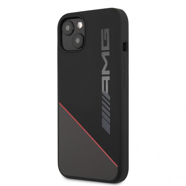AMG iPhone 13 Mini Cover Liquid Silicone Two Tone Sort