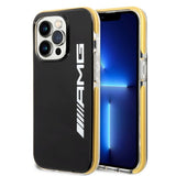 AMG iPhone 14 Pro Cover med Logo Sort Gul
