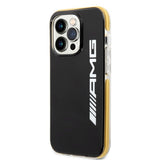 AMG iPhone 14 Pro Max Cover med Logo Sort Gul