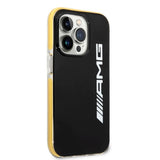 AMG iPhone 14 Pro Max Cover med Logo Sort Gul