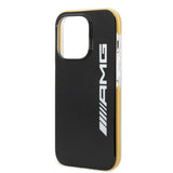 AMG iPhone 14 Pro Max Cover med Logo Sort Gul
