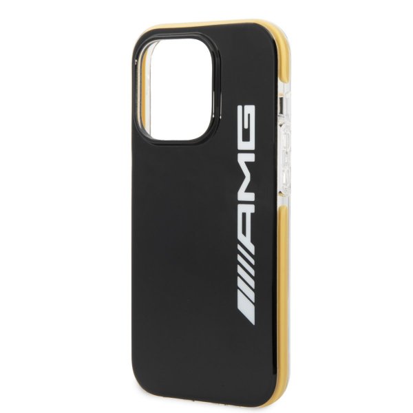 AMG iPhone 14 Pro Cover med Logo Sort Gul