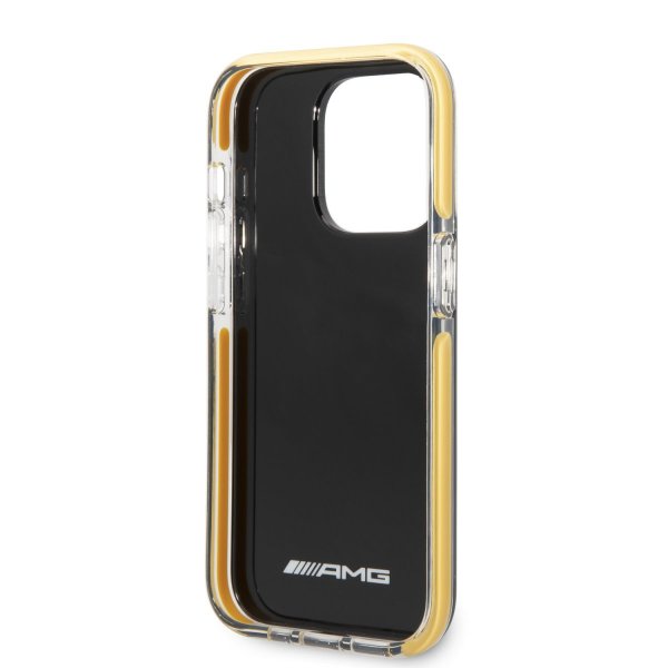 AMG iPhone 14 Pro Max Cover med Logo Sort Gul