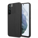 AMG Samsung Galaxy S22 Plus Cover Leather Stripe Carbon Sort