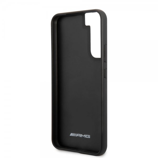 AMG Samsung Galaxy S22 Plus Cover Leather Stripe Carbon Sort