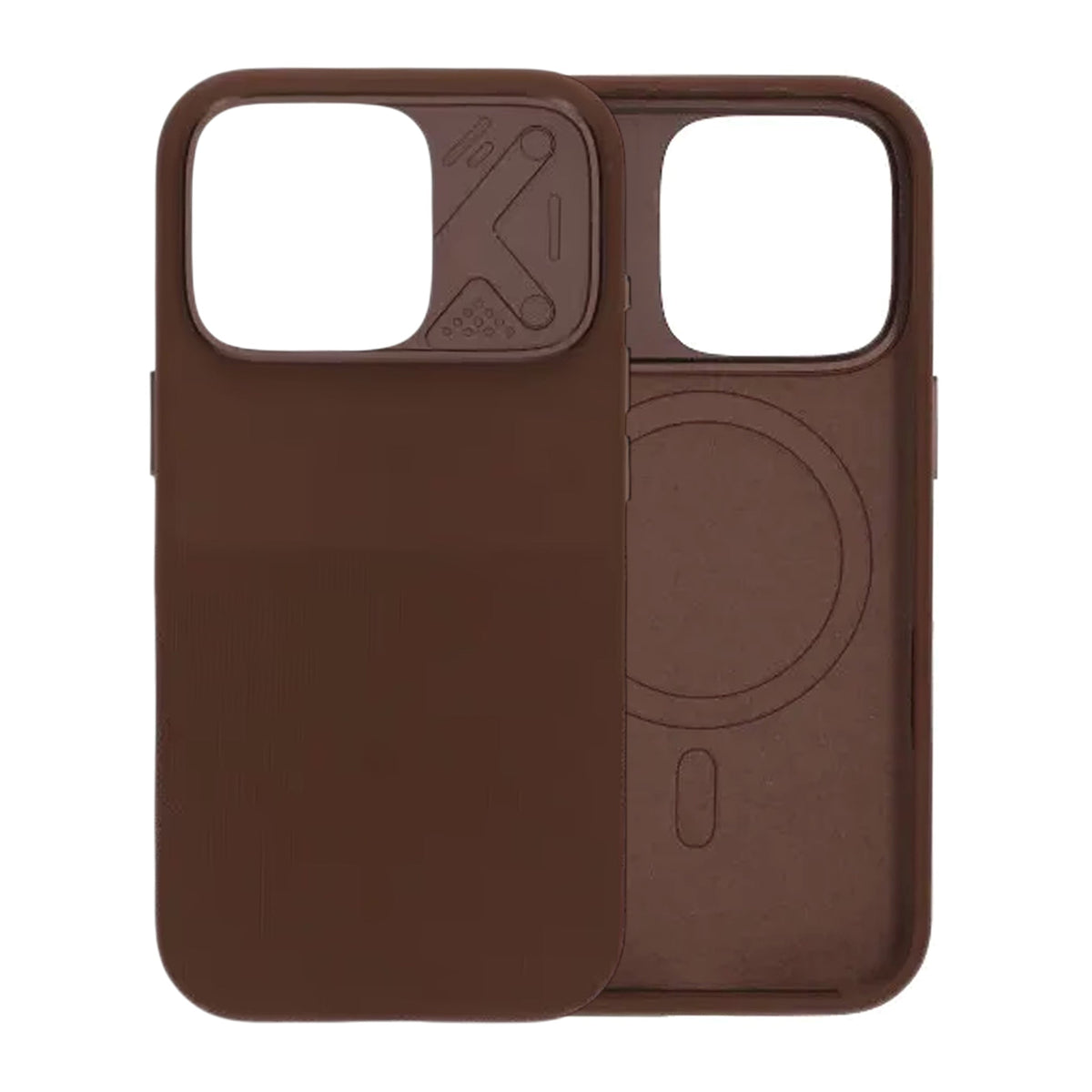 iPhone 16 Pro Silikone Cover med kameraramme MagSafe Brun