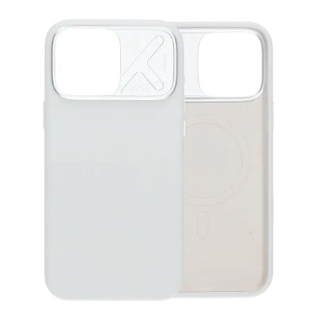 iPhone 16 Pro Max Cover Silikone Kamerabeskyttelse MagSafe Hvid