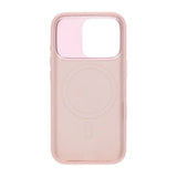 iPhone 16 Pro Cover Silikone Kamerabeskyttelse MagSafe Lyserød