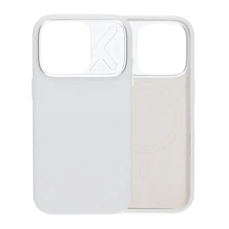 iPhone 16 Pro Cover Silikone Kamerabeskyttelse MagSafe Hvid
