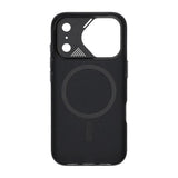 iPhone 17 Pro Cover Kulfibermønster MagSafe Sort