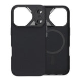 iPhone 17 Pro Cover Kulfibermønster MagSafe Sort