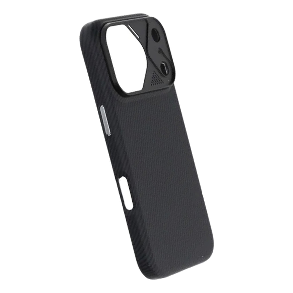 iPhone 17 Pro Cover Kulfibermønster MagSafe Sort