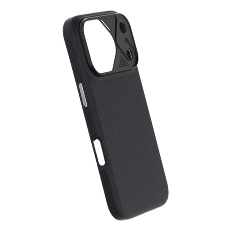 iPhone 17 Pro Cover Kulfibermønster MagSafe Sort
