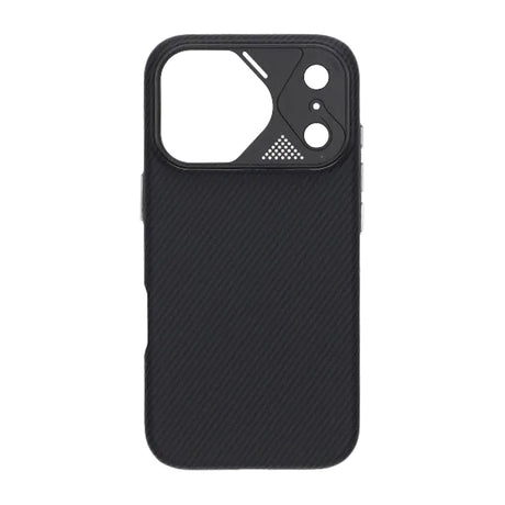 iPhone 17 Pro Cover Kulfibermønster MagSafe Sort