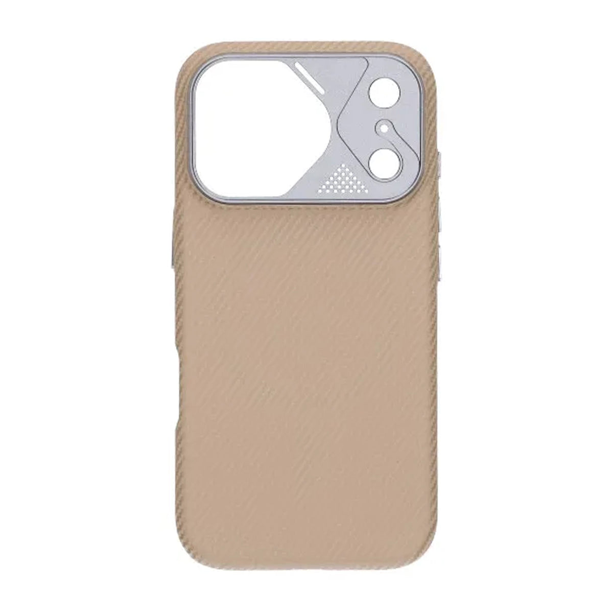 iPhone 17 Pro Cover Kulfibermønster MagSafe Beige