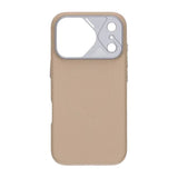 iPhone 17 Pro Cover Kulfibermønster MagSafe Beige