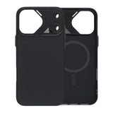iPhone 17 Pro Max Cover Kulfibermønster MagSafe Sort