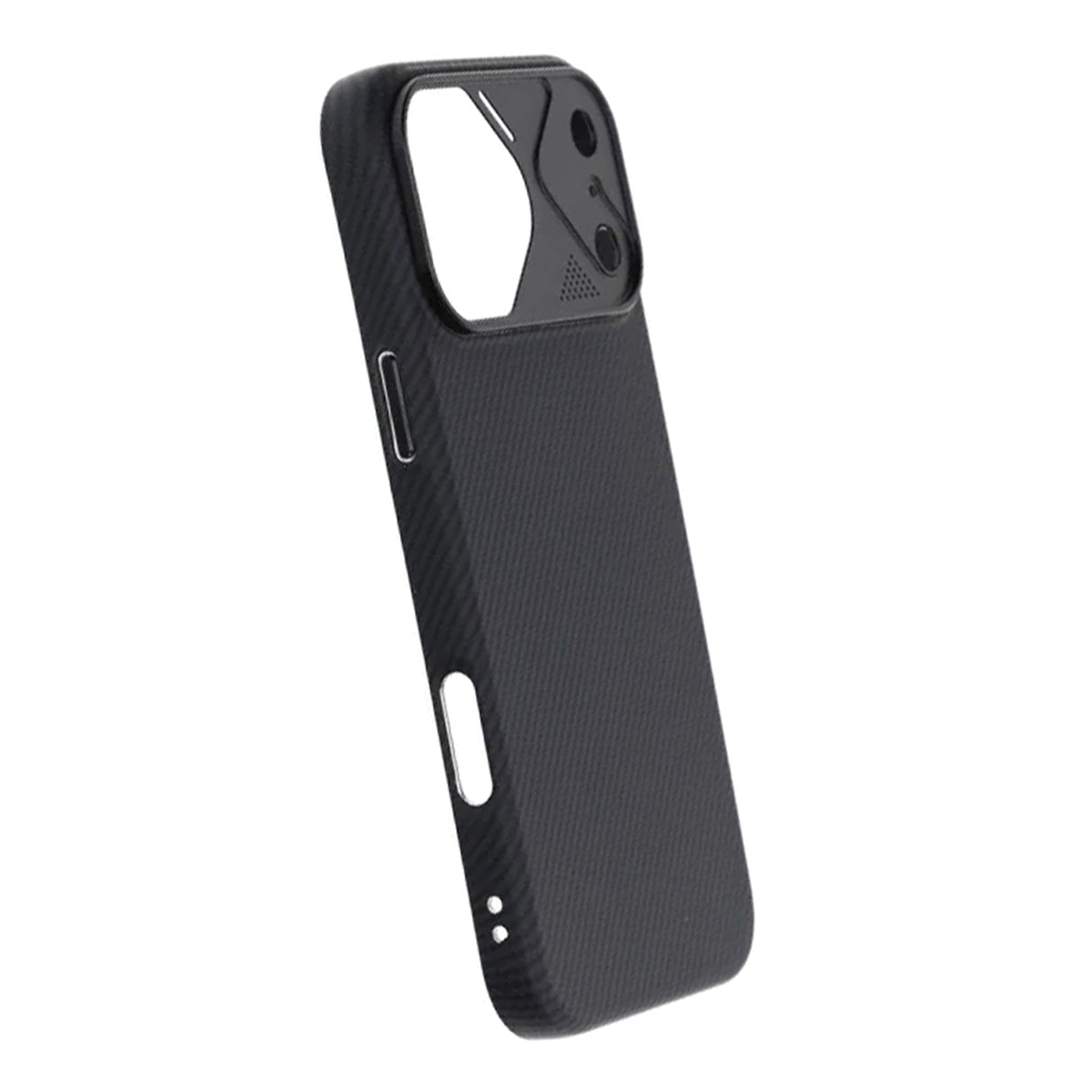 iPhone 17 Pro Max Cover Kulfibermønster MagSafe Sort